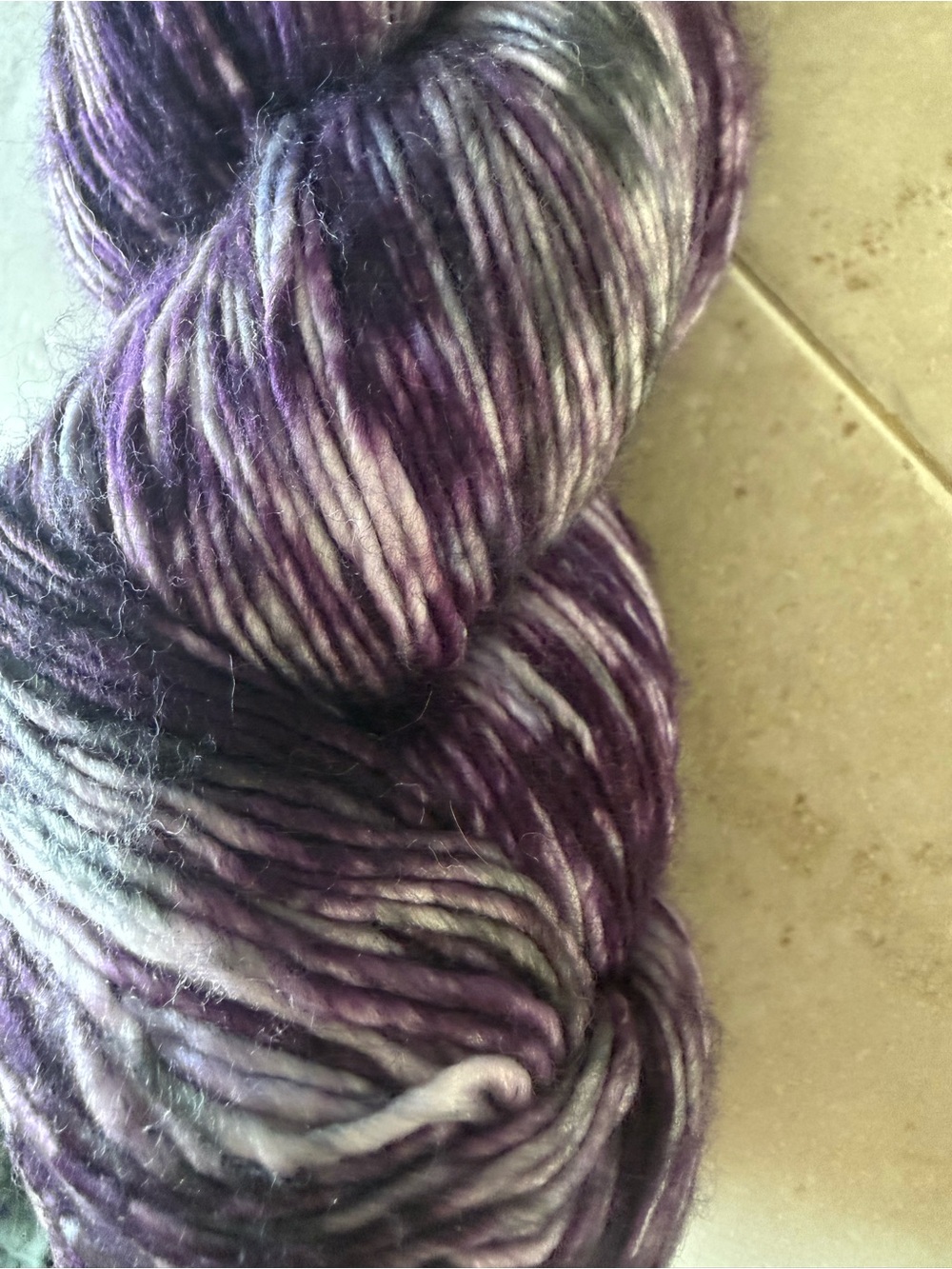 Cloudborn Fibers Hand-Dyed Merino Fingering Yarn - Purple Variegated - Picture 6 of 9